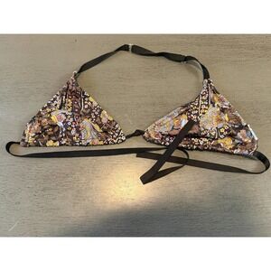 colorful MALIA MILLS  swimsuit bikini top size medium